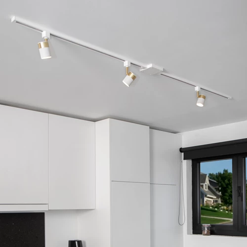 Lucide TRACK Conector en L - Sistema de carril monofásico / Iluminación con rieles - Izquierda - Blanco(Extensión) - ambiente 1